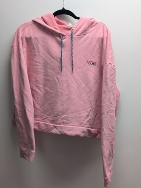 Vans Pastel Pink Cropped Pullover Hoodie